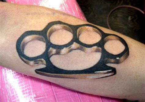 Photorealistic Brass Knuckles For Right Foot Homage To The Fight To