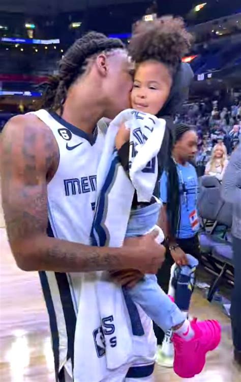 See Memphis Grizzlies Ja Morant S Courtside Moment With Daughter Kaari