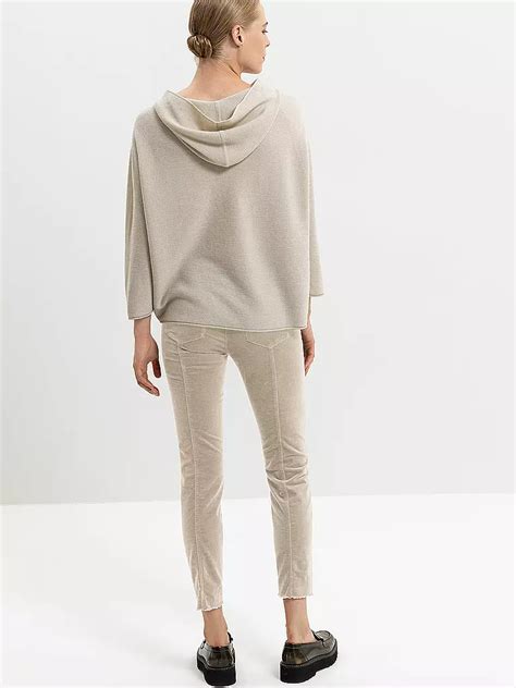 LUISA CERANO Hose Skinny Fit Samthose Beige