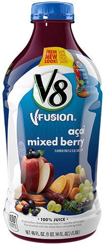V Fusion Acai Mixed Berry Mixed Berries Lunch Box Recipes Acai