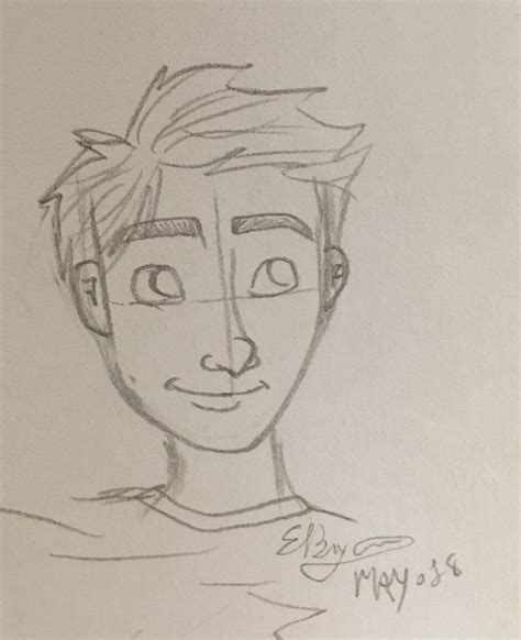Teenage Boy Sketch By Autumnwoodsdreamer Face Pencil Drawing Boy