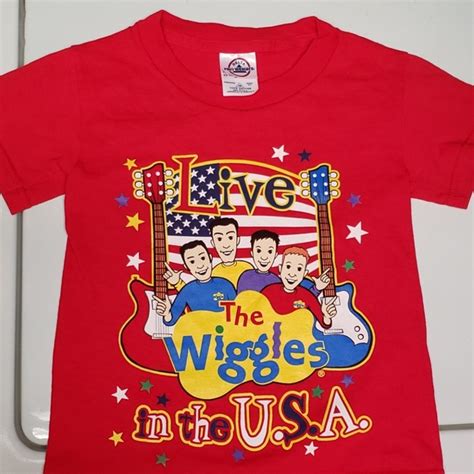 Delta Shirts And Tops Wiggles Original Cast Live In The Usa Red Shirt