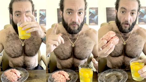 Man Dubbed Wolverine Due To Raw Meat Diet Says Brains Are His
