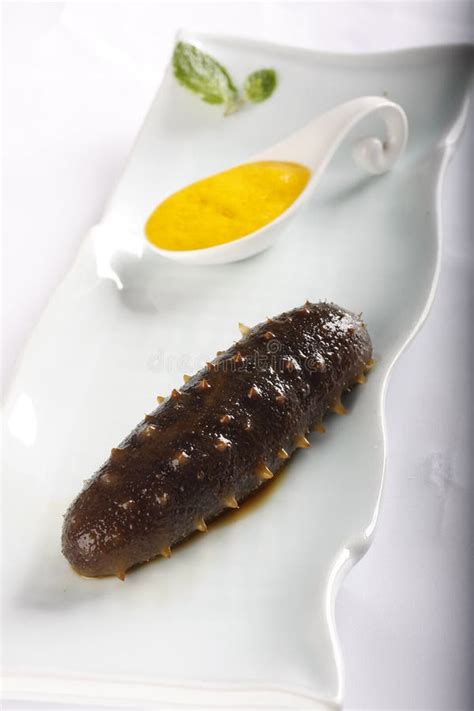 Cooked Sea Cucumber Stock Image Image Of Delicious Asian 16886355