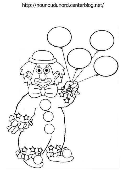 Coloriage Clown Maternelle Coloriages Clown Personnages Album De