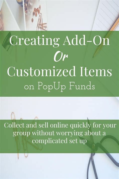 Allowing Customers To Add On Or Customize Popup Funds Things To