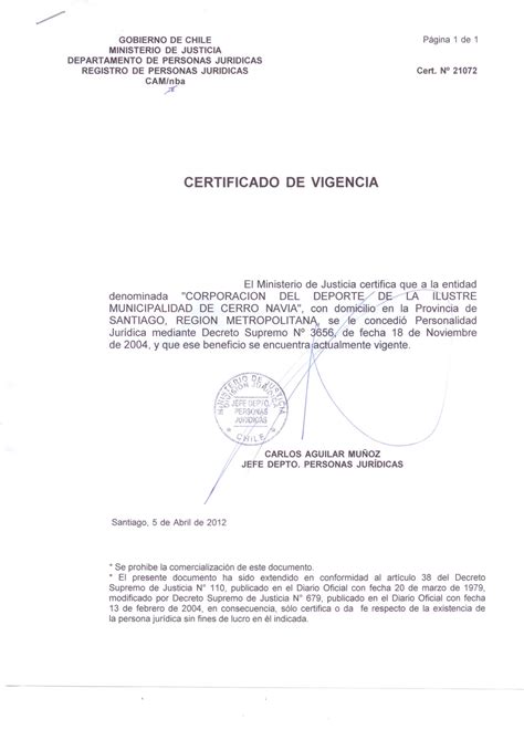 certificado de vigencia de contrato laboral en chile tramitesde top vrogue