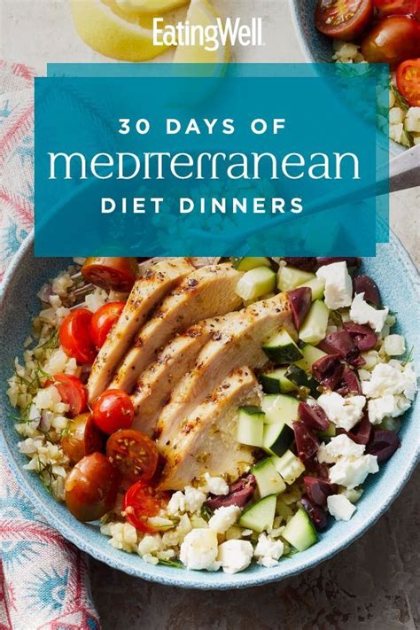 30 Days Of Mediterranean Diet Dinners Mediterranean Diet Recipes