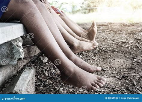 Legs Of A Kids Stock Photo Image Of Asian Legs Education 80051986