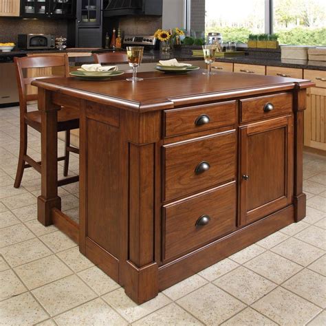 Portable kitchen islands or portable work centers are an excellent option for homeowners or people who live in small apartments who have you can find portable kitchen islands of different shape, colour, or design at any hardware or furniture store. Shop Home Styles 48-in L x 39-in W x 36-in H Rustic Cherry ...