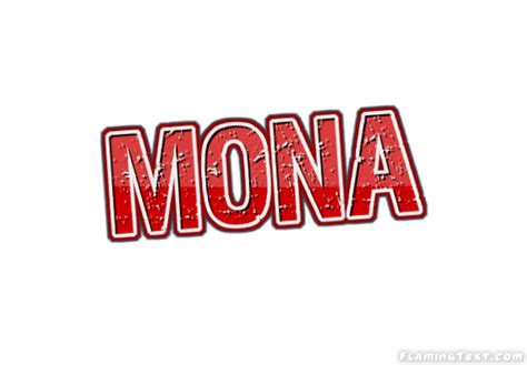 Mona Лого Бесплатный инструмент для дизайна имени от Flaming Text