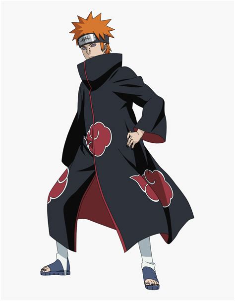 Nagato Akatsuki Png Pain Naruto Full Body Transparent Png