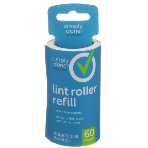 Simply Done Lint Roller Refill 60 Sheets Hy Vee Aisles Online Grocery