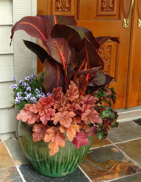Outdoor Fall Flower Pot Arrangements Fall Container