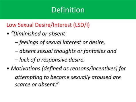 Hypoactive Sexual Desire Disorder Hsdd In Men Ppt