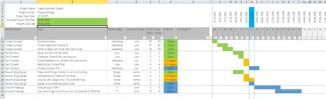 Die excel kalender 2021 sind kostenlos. Einfacher Projektplan als Excel Template - Update 2 ...