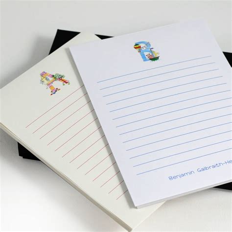 Printing and writing papers are paper grades used for newspapers, magazines, catalogs, books, notebooks, commercial printing, business forms, stationeries, copying and digital printing. childrens personalised lined writing paper set alphabet by honeytree publishing ...