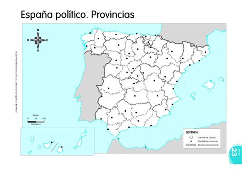 Mapa Mudo Provincias Espac3b1olas1 El Blog Del Profesor Paco