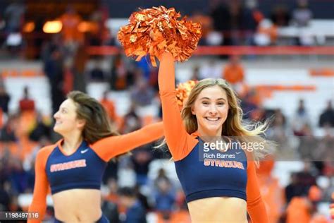 Syracuse Cheerleaders Photos And Premium High Res Pictures Getty Images
