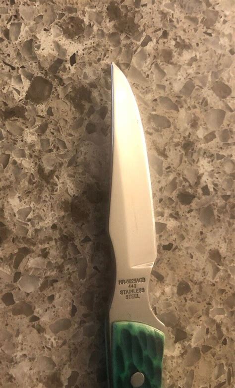 Hen Rooster Hr Agb Caper Green Stag Hunting Fixed Blade Knife Ebay