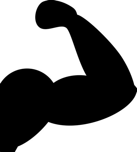 Muscles Silhouette At Getdrawings Free Download