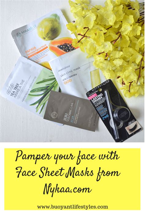 Pamper Your Face With Face Sheet Masks From Buoyant Lifestyles
