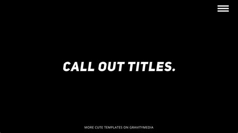 Call Outs Titles Pack Premiere Pro Templates Motion Array