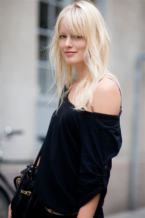 Stockholm Street Style Off The Shoulder Nordic Blonde