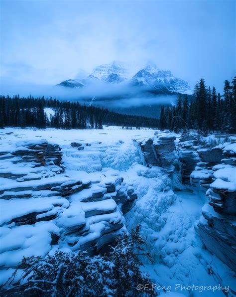 Winter Athabasca Falls F Peng Flickr