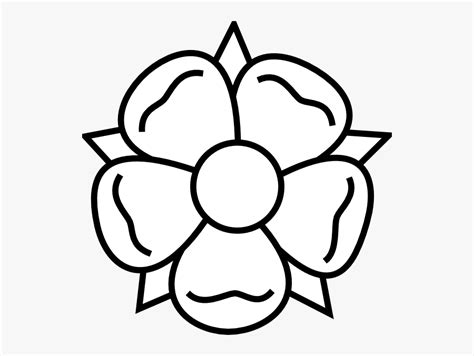 Lily Pad Outline Easy Spring Flower Drawing Free Transparent