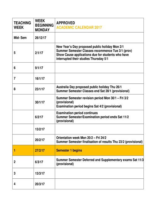 免费 Printable Weekly Student Calendar Sample 样本文件在