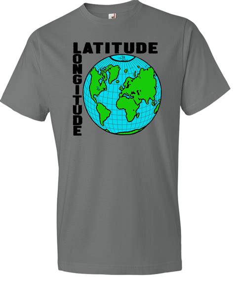 Latitude And Longitude Tee Only Size Large And Xl T Shirts2teach