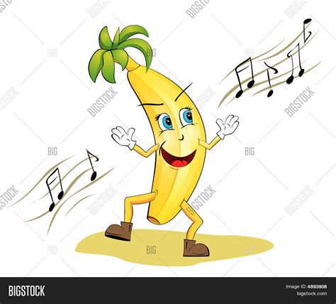 Funny Dancing Banana Vector And Photo Free Trial Bigstock