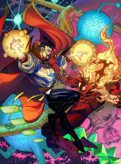 Dr Strange And Dormammu Vs Silver Surfer And Galactus Battles Comic