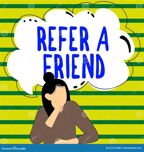 Handwriting Text Refer a Friend. Internet Concept Recommendation