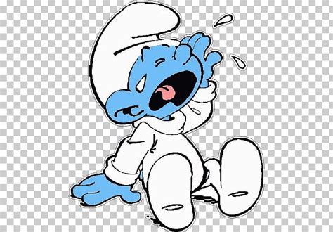 Baby Smurf Coloring Book Papa Smurf Drawing Crying Png Clipart Animal
