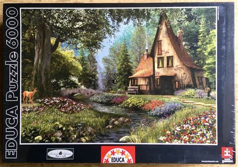 6000 Educa Toadstool Cottage Dominic Davison Rare Puzzles Contos