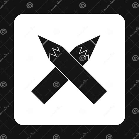 Black Pencils Icon Simple Style Stock Vector Illustration Of Blog