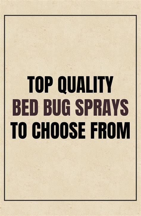 Best Bed Bug Spray Products Review Dear Adam Smith Bed Bug Spray