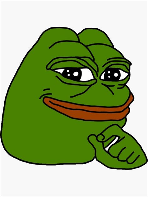 Pepe The Frog Happy Sticker For Sale By Jarudewoodstorm Redbubble