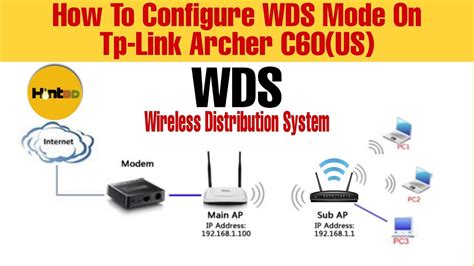 How To Configure Wds Mode On Tp Link Archer C60us Wireless