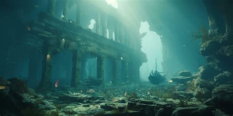 Majestic Underwater Ruins A Glimpse Into The Lost City Of Atlantis Ai