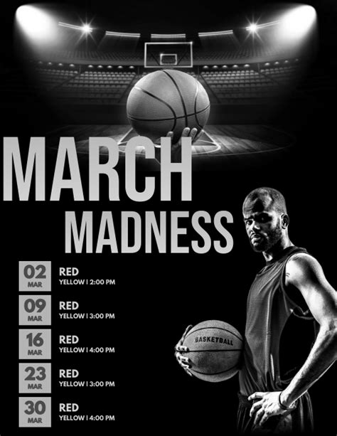 March Madness Party Flyer Postermywall