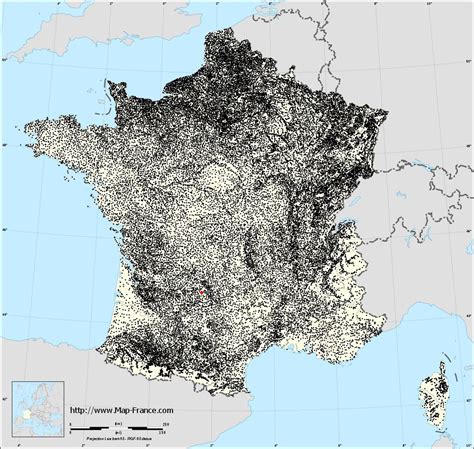 Road Map Rocamadour Maps Of Rocamadour 46500