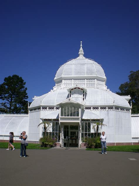 Hours may change under current circumstances Conservatory of Flowers at Golden Gate Park, San Francisco ...