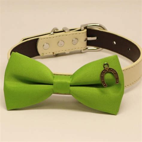 Green Dog Bow Tie Collar Dogs Birthday T Pet Wedding Charm