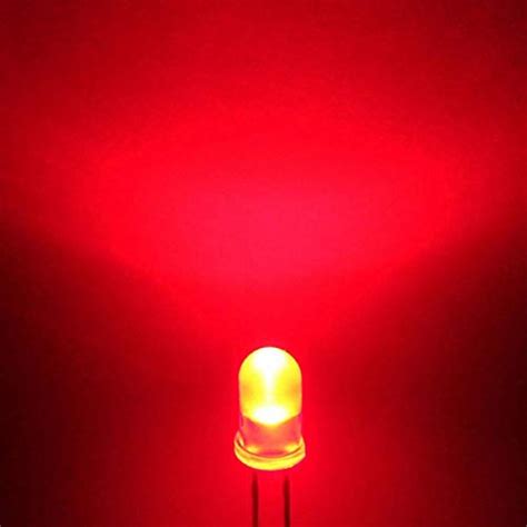 100 Pcs 5mm Red Color Led Light Bulb Lamp Light Emitting Diode Dc 3v