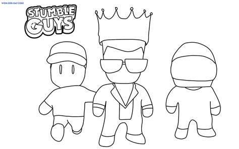 Stumble Guys Coloring Page Print And Color Coloring Home