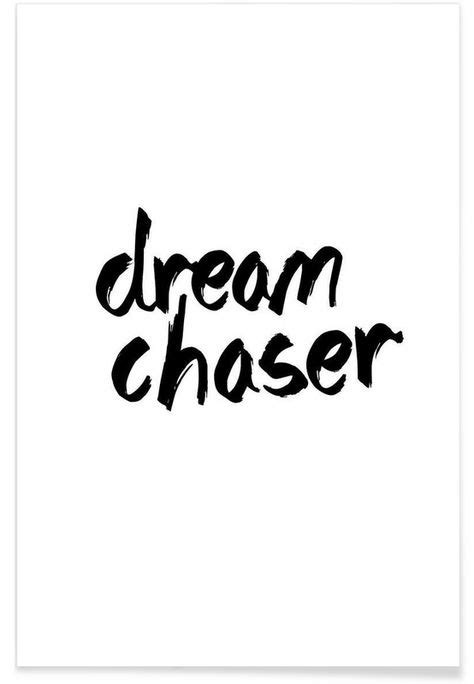 Dream Chaser Poster Dream Chaser Motivational Wall Decor Typography