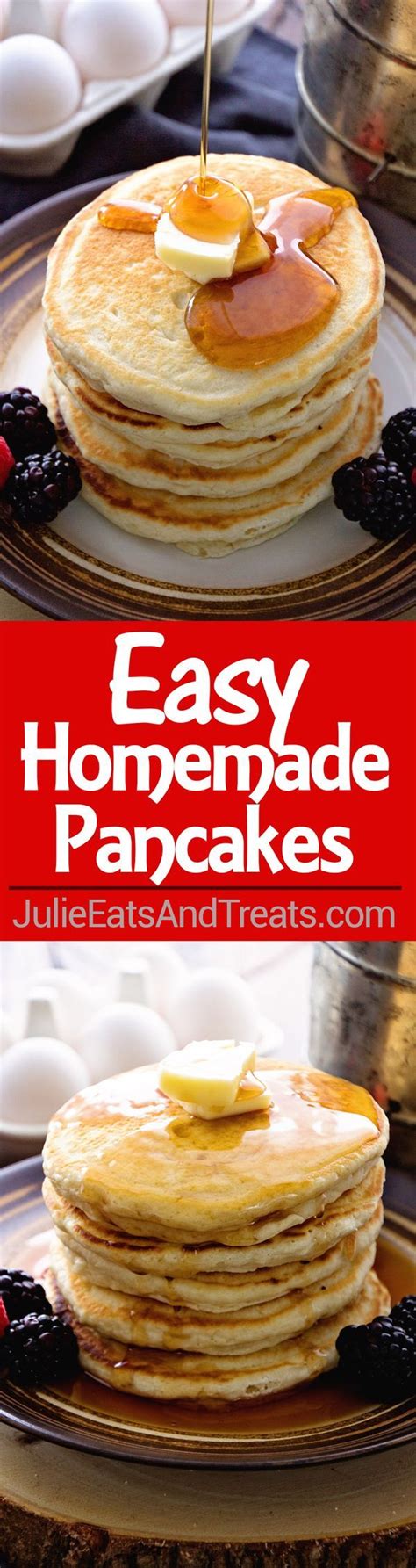 Easy Homemade Pancakes Recipe Julies Eats And Treats Easy Homemade